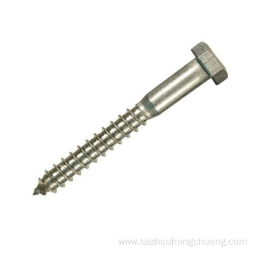 Carbon Steel Hex Head Lag Bolts Wood Screw